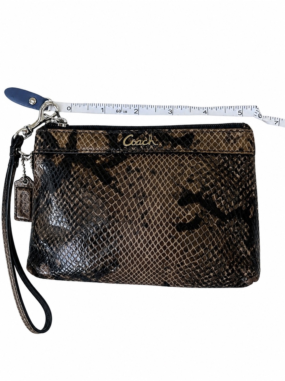 Coach Soho Python Embossed Wristlet - Picture 5 of 5